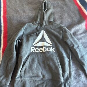 Reebok Gray Hoodie with White Logo